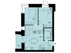 продажа 3-Кв кф/п Тентюковская 320к1