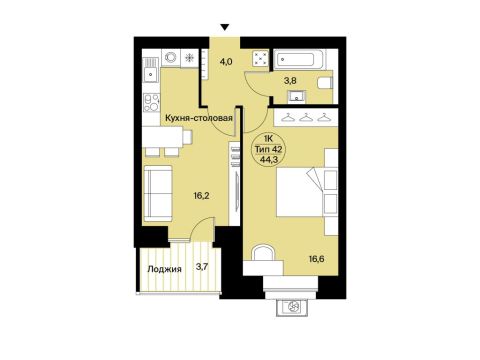 Продажа 1-Кв кф/п Октябрьский 137